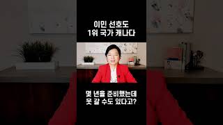 이민 선호도 1위 국가 캐나다 #shorts