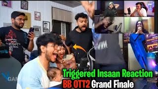 Triggered Insaan Live Reaction On BB OTT2  Winner 😱 -- Big Boss Ott Season 2 Winner @FukraInsaan