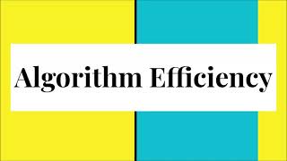 Algorithm Efficiency Explained for GCSE/A-Level Computer Science