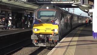 68007/68017 on The Fife Workings, 10th April 2017