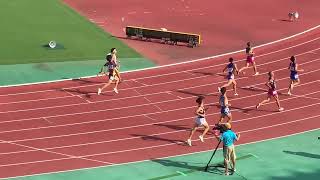 近畿高校ユース陸上2022　1年 男子200M 決勝　優勝　年綱　晃広(1) ﾄｼﾂﾅ ｱｷﾋﾛ 滝川第二　兵　庫 21.63 年綱晃広vs村松悦基