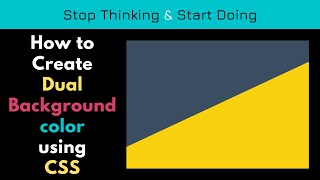 Dual background color using CSS. CSS tricks.