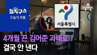 [핫플]4개월 끈 김어준 과태료…결국 안 낸다 | 김진의 돌직구 쇼 745 회