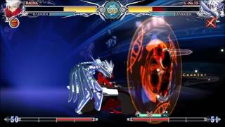 BLAZBLUE CENTRALFICTION　ラグナ×ニュー　【相殺】