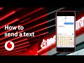 How to send a text | iOS iPhone | TechTeam | Vodafone UK