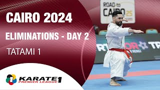 Karate1 CAIRO | Day 2 – ELIMINATIONS - Tatami 1 | WORLD KARATE FEDERATION