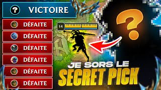 7 DÉFAITES D'AFFILÉE, JE SORS LE SECRET PICK EN CHALLENGER...