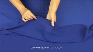 Bubble Satin Crepe Fabric Cobalt Blue