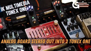 IK Multimedia Tonex One (Analog Board Stereo out into 2 Tonex ONE pedals)