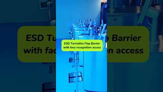 STXtek ESD turnstiles flap barrier with face recognition access #esdturnstile #esdaccess #stxtek