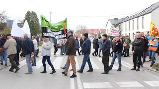 Michałów. Mieszkańcy protestują przeciwko budowie biogazowni (30.10.2019)