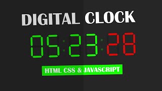 Segment Digital clock with HTML, CSS and JavaScript
