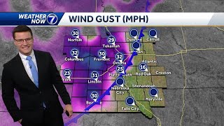 Blustery start to Tuesday