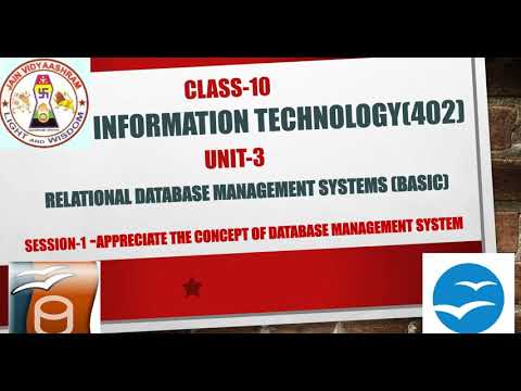 Class-10 IT -Unit-3-RDBMS-Session-1 Appreciate The Concepts Of Database ...