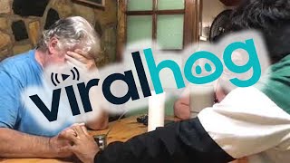 Grandfather's Reaction to Grandson Tattooing Name on Heart || ViralHog