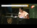 sushma swaraj slams pakistan for supporting terrorism