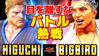 スト6✨ひぐち [ガイル] Vs ビッグバード [マリーザ] 目を離すな！ バトル熱戦  | Higuchi [Guile] Vs Bigbird [Marisa]✨SF6