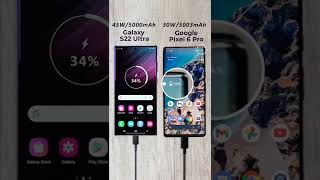 Samsung Galaxy S22 Ultra Vs Google Pixel 6 Pro / #s22ultra vs #pixel6pro charging speed test