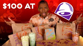 Trying $100 Of Food At Taco Bell!