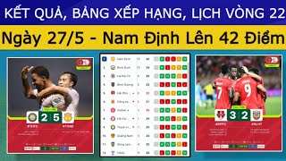🛑 Kết Quả, Bảng Xếp Hạng Vòng 21 V.League 2024 Ngày 27/5 | Nam Định Đè Bẹp Thanh Hoá | Lịch Vòng 22