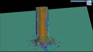 Building 3 Partial collapse simulation 3d view