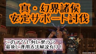 ［ドラクエ１０］真・幻界諸侯　安定サポ討伐　最後にアクセの運用方法考察有り！