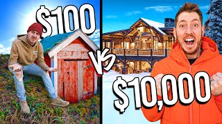 $100 VS $10,000 CABIN HOTELS
