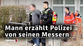 Bedrohungslage: Mann ruft Polizei an und erzählt von seinen Messern