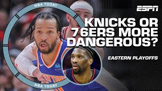 Who is more DANGEROUS this post season: KNICKS OR 76ERS? 👀 Perk is ALL IN for Knicks 😤 | NBA Today