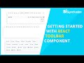 Getting Started with the React Toolbar Component