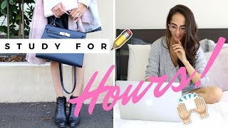 How to study all day long!
