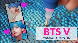 BTS V Diamond Painting | K-POP Bangtan Taehyung | Oddly Satisfying ASMR