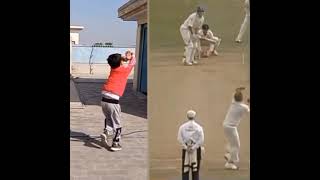 The Legend Shane Warne Bowling action copy 🔥 ||  #youtubeshorts#viral #shorts #cricket #trending