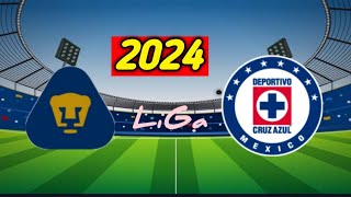 TUDN / Cruz Azul vs Pumas Live 🔴 goles 2024 Liga MX