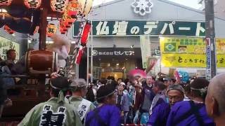 ところざわまつり　星の宮の山車と旭町の山車の曳っかわせ　２０１６．１０．９