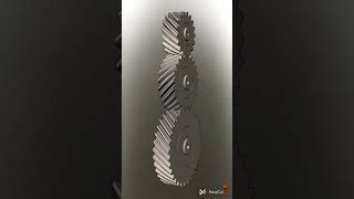 Helical gear Rotation animation. #gear #industrial #viral #machine #equipment #mechanical