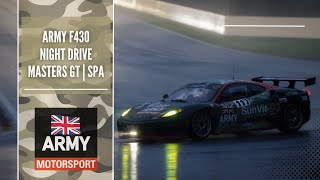 F430 NIGHT QUALIFYING IN THE WET @ SPA! | Masters GT | Spa 6 hour