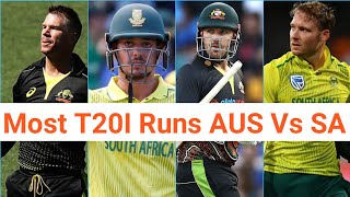 Most T20I Runs In AUS Vs SA Matches | #t20i  | #ausvsa