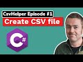 Create CSV file in C# the EASY way | CsvHelper Tutorial