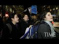 new yorkers take to the street over gaza time