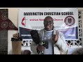 Rev Dr M Machinga Interview at Barrington Christian School