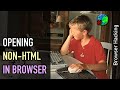 Browser hacking: Opening non-HTML content in Browser