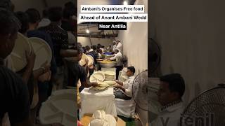 Ambani’s Organise Free Food near Antilia 😍 for Anant Ambani’s Wedding #shorts #anantambani