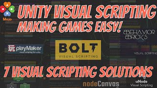 Visual Scripting in Unity | Make Games Easy with Bolt, Playmaker, NodeCanvas, Behavior Designer, C#