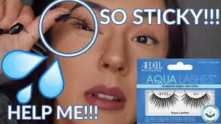 TESTING ARDELL AQUA LASHES💦