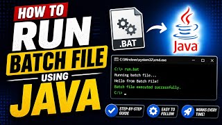How to execute batch file using java code | Run batch file from java | Call batch file from java