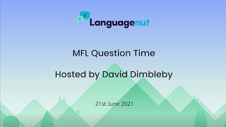 Languagenut presents: MFL Question Time hosted by David Dimbleby