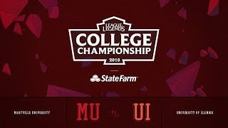 Illinois vs Maryville | QuarterFinals Game 1 | 2018 College Championship | UI vs MU