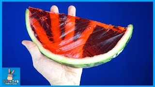 살아있는 탱탱 수박 몰래카메라! 초거대 수박 젤리 푸딩 만들기 도전 ♡ DIY How To Make a Jello Watermelon | 말이야와친구들 MariAndFriends