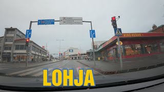 Autolla ajamista LOHJA 🇫🇮 lohjan keskusta Sairaala Kirkko Hospital Finland Driving by Car